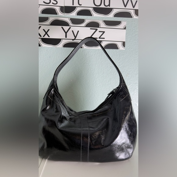 バッグ archives coach ergo turnlock hobo bag vintage Coach Ergo Turnlock hobo bag in black patent leather